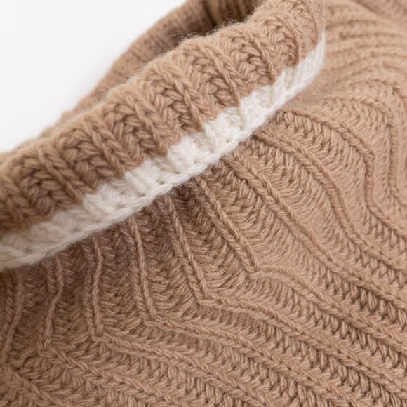 Theory Turtleneck Wool Cashmere Sweater Oversized Soft Beige Karenia Small - Picture 7 of 14